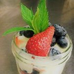 fresh berries and chantilly cream