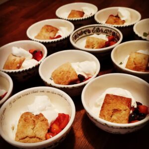 local berry shortcakes