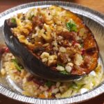 quinoa and veggie stuffed acorn squash