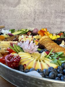 Island Girl Catering local cheese and charcuterie board